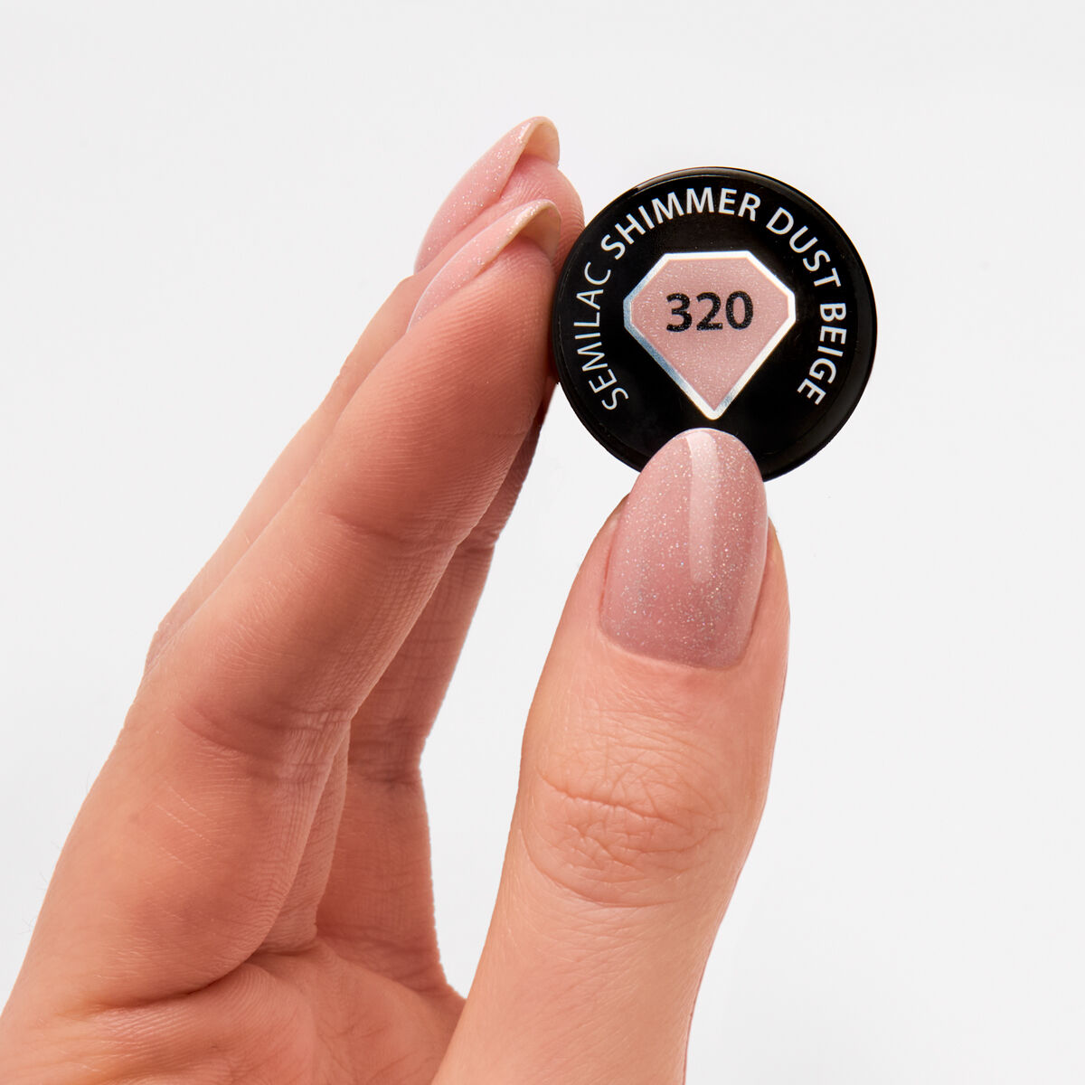 Semilac ημιμόνιμο βερνίκι 320 Shimmer Dust Beige 7 ml - Image 2