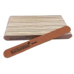 Σετ 50 Λίμες Νυχιών Διπλής Όψης Καφέ 120/180