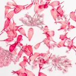 Semilac Flower Flakes Coral Blossom - Image 2